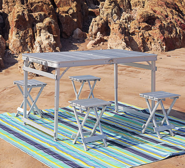 Алюминиевый складной стол со стульями Awnlux